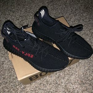 Black and Red Yeezys